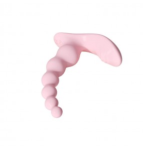 MizzZee - Heart-Shaped Beaded Anal Plug (Support Connect WeChat Mini Programs - Chargeable)